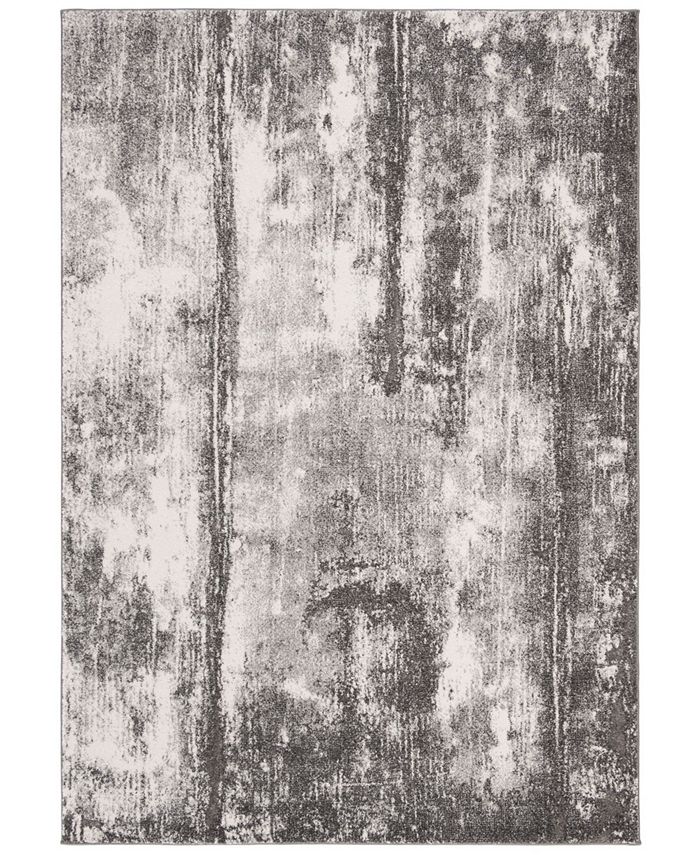 Safavieh Spirit Dark Gray and Ivory 6'7" x 6'7" Square Area Rug