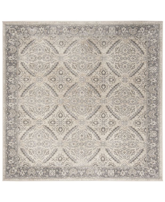 Safavieh Brentwood Cream and Gray 6'7" x 6'7" Square Area Rug