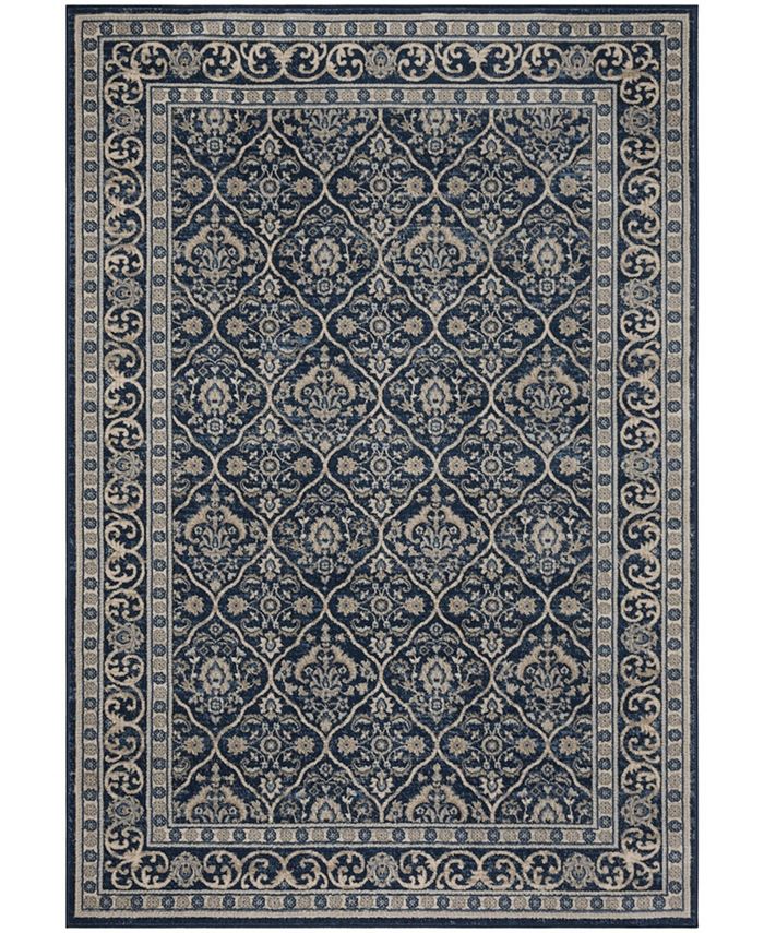Safavieh Brentwood Navy and Light Gray 8' x 10' Sisal Weave Area Rug