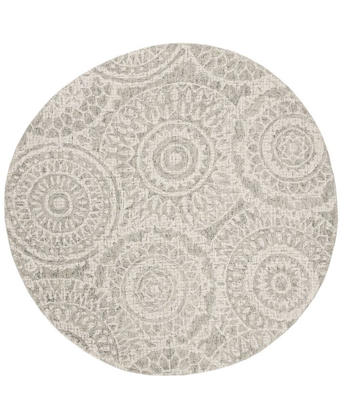 Safavieh Abstract 205 Ivory and Gray 4' x 6' Area Rug