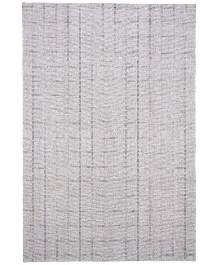 Lauren Ralph Lauren Tamworth Check LRL6450C Silver 8' X 10' Area Rug