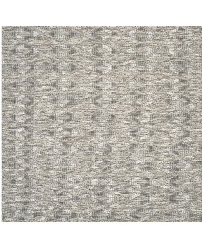 Safavieh Courtyard Gray 5'3" x 5'3" Sisal Weave Square Outdoor Area Rug