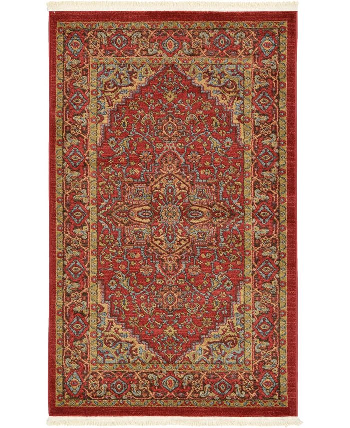 Bayshore Home Harik Har1 Red 7' x 10' Area Rug