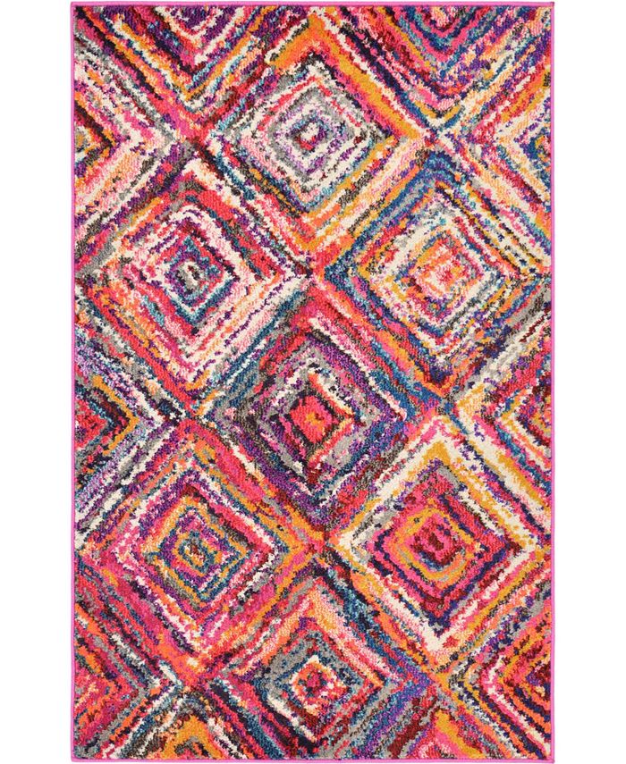 Bayshore Home Newwolf New1 Multi 3' 3" x 5' 3" Area Rug