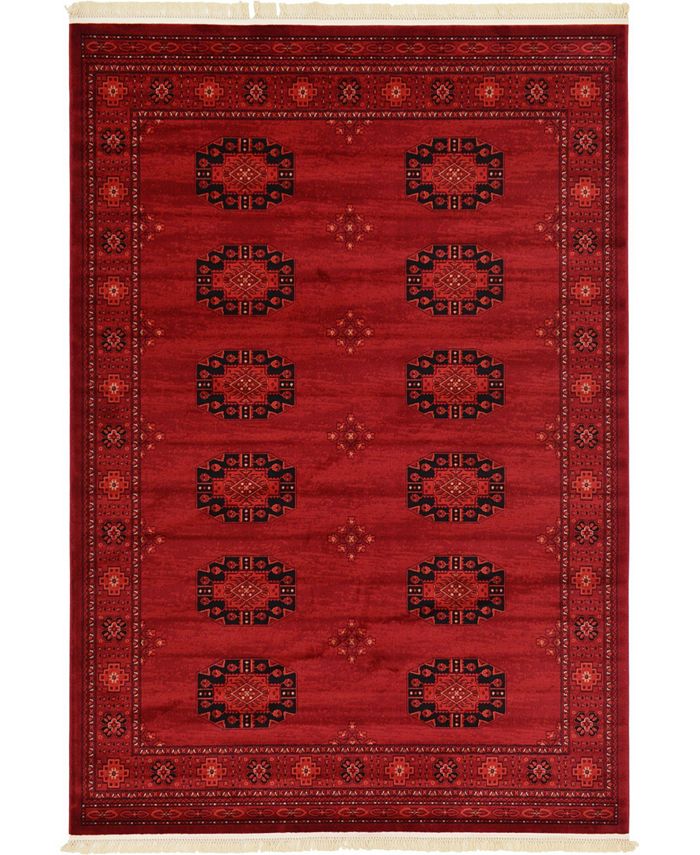 Bayshore Home Vivaan Viv1 Red 5' x 8' Area Rug