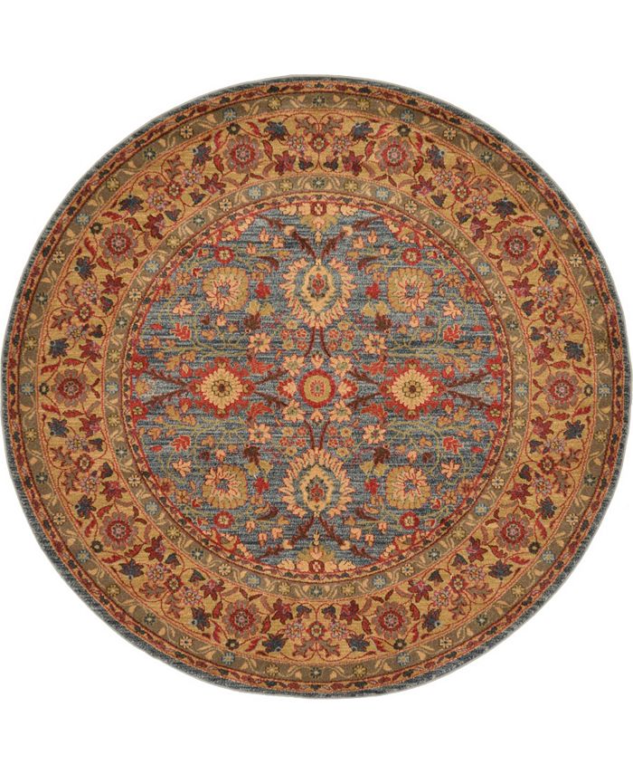 Bayshore Home Orwyn Orw1 6' x 6' Round Area Rug