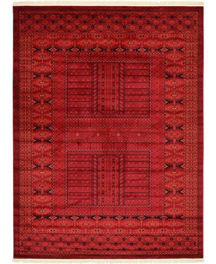 Bayshore Home Vivaan Viv1 Red 2' 7" x 10' Runner Area Rug