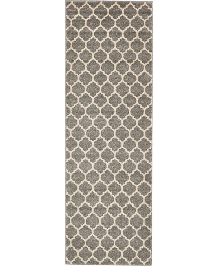 Bayshore Home Arbor Arb1 Dark Gray 2' 7" x 8' Runner Area Rug