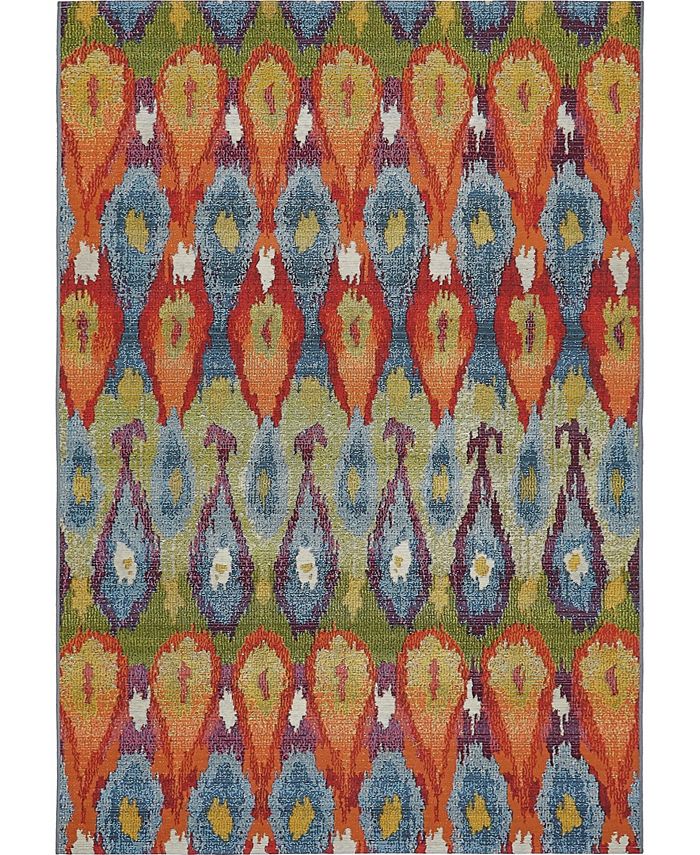 Bayshore Home Outdoor Pashio Pas9 Multi 2' x 6' Runner Area Rug