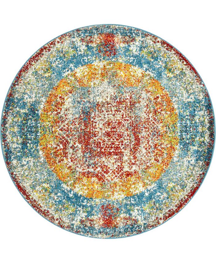 Bayshore Home Mishti Cavalli 4' x 4' Round Area Rug