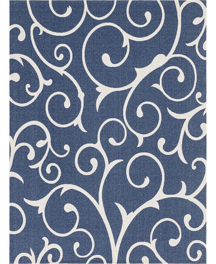 Bayshore Home Illie Scroll 7'5" x 10' Area Rug