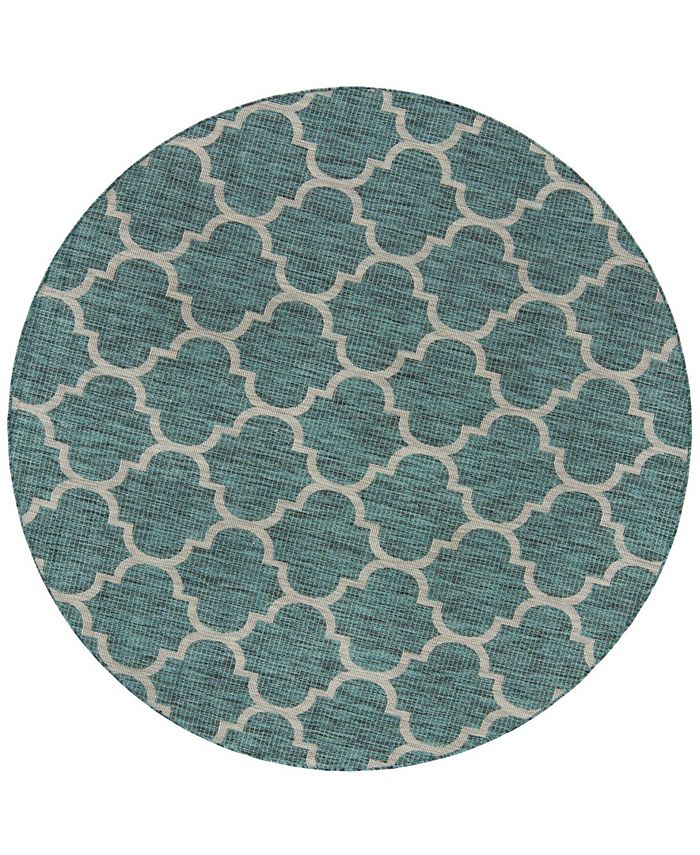 Bayshore Home Outdoor BH Pashio Trellis II Trellis 8' x 8' Round Area Rug