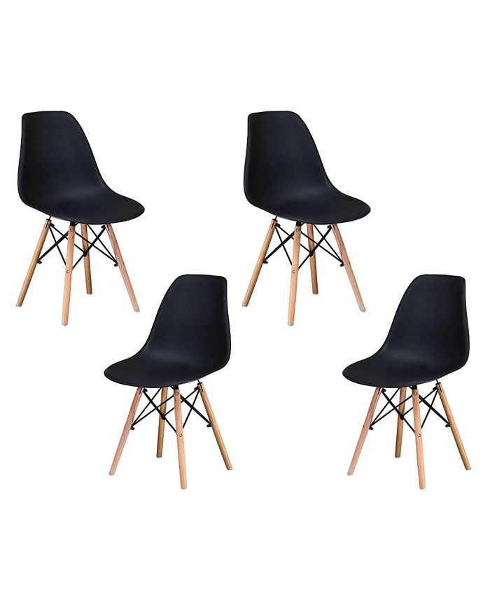 Best Master Furniture Mickey Modern Dining Chairs, Set of 4