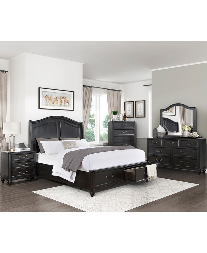 Homelegance Leesa 3-pc. Bedroom Set (Queen Bed, Chest, Nightstand)