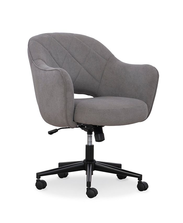 Home Furniture Outfitters Sawyer Gray Quilted Task Chair