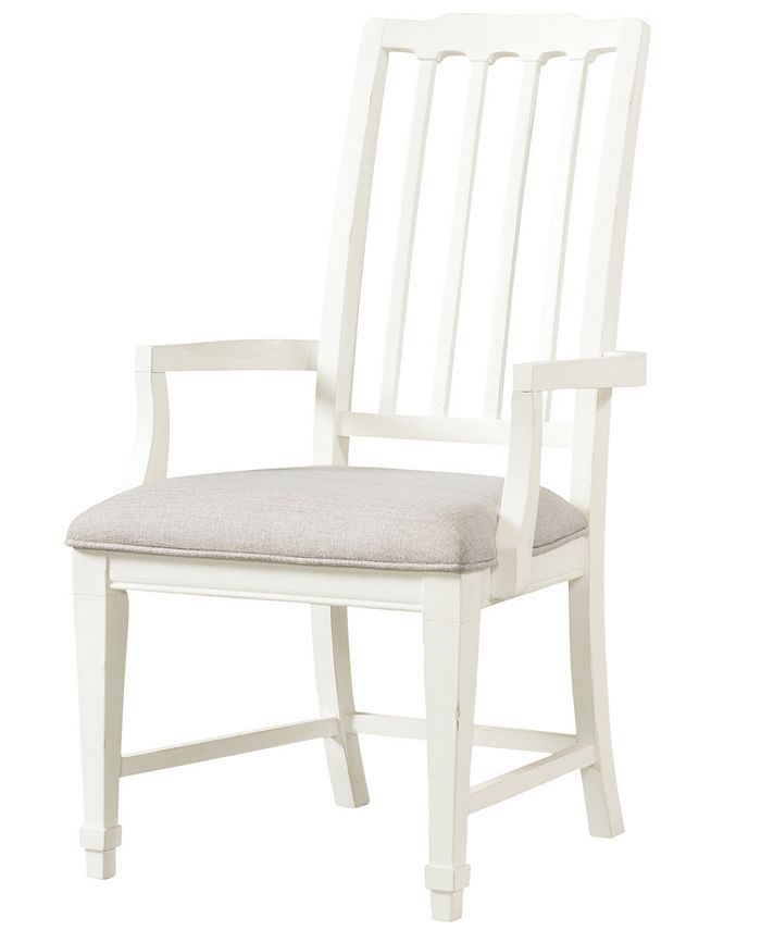 Furniture Grand Haven Slat Back Upholstered Arm Chair 6pc Set