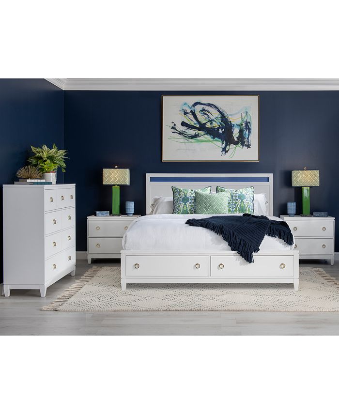 Furniture Summerland 3pc Set (King Panel Storage Bed, Chest, Nightstand)