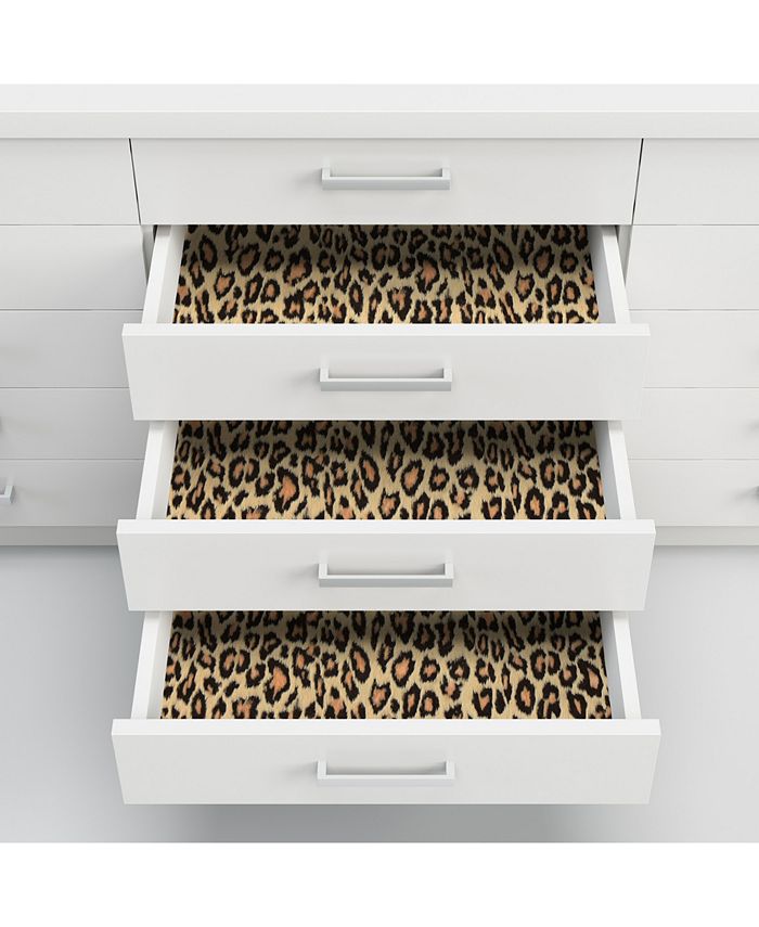 Brewster Home Fashions Leopard Adhesive Film Set Of 2