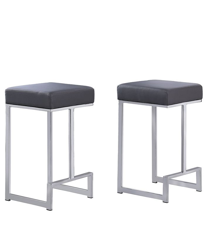 Best Master Furniture Dorrington Backless Counter Height Stool, Set of 2