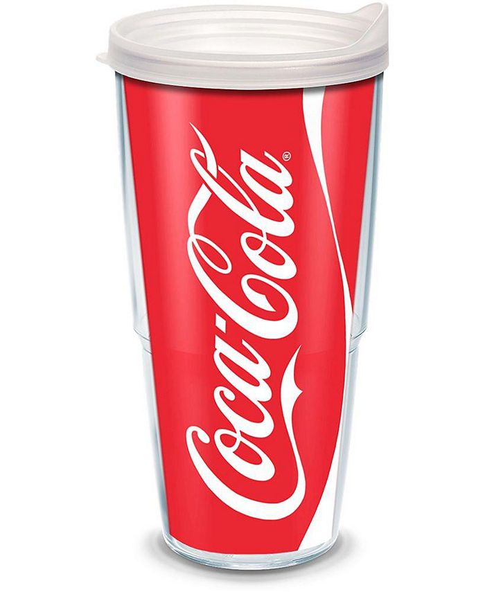 Tervis Tumbler Tervis Coca-Cola - Coke Can Made in USA Double Walled  Insulated Tumbler Travel Cup Keeps Drinks Cold & Hot, 24oz, Clear Lid