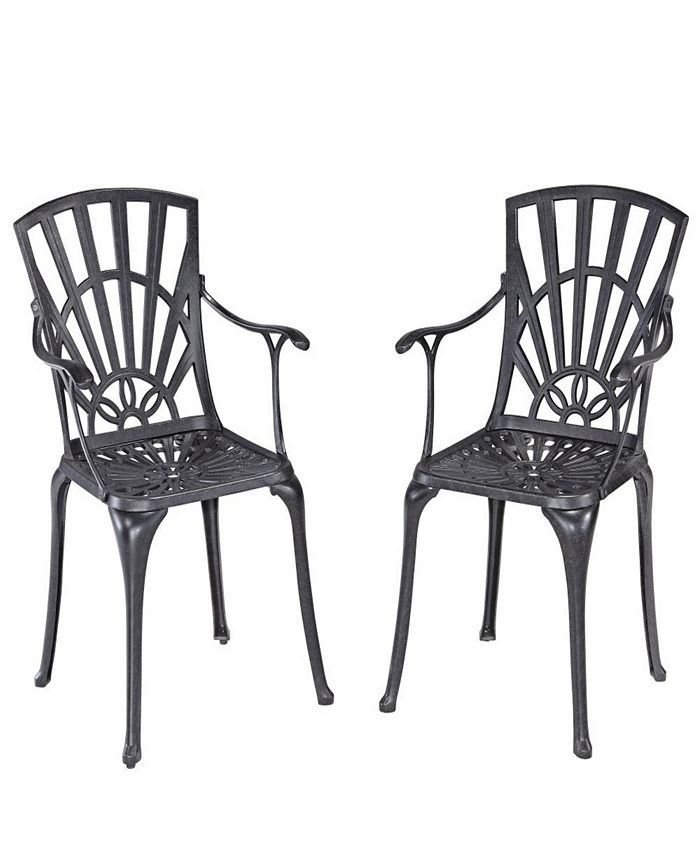 Home Styles Largo Dining Chair Pair with Cushions