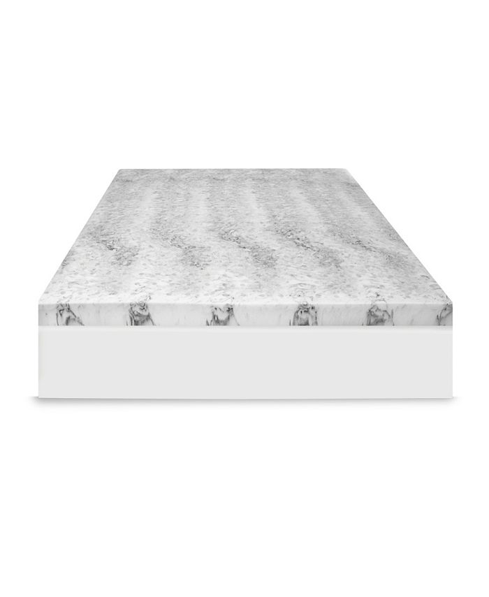 SensorPEDIC 4" Charcoal Infused Memory Foam Mattress Topper, Twin XL