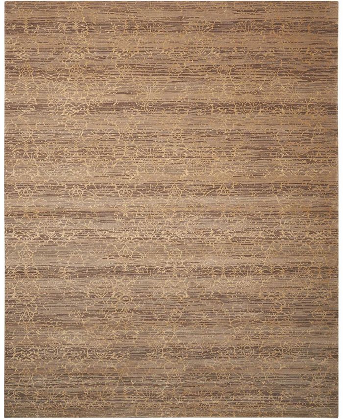 Nourison Home Silken Allure SLK26 Coffee 5'6" x 8' Area Rug