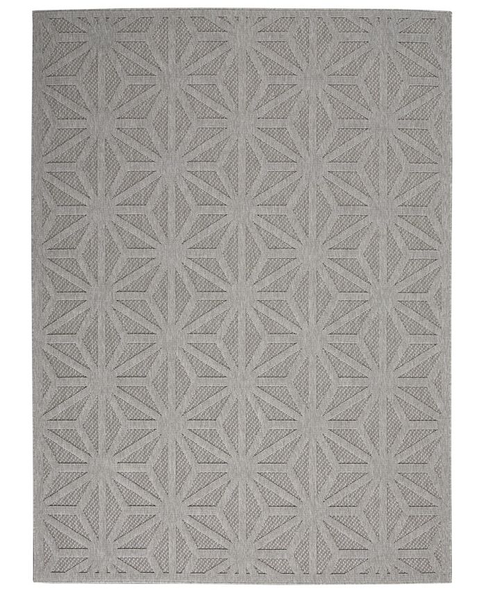 Nourison Home Cozumel CZM01 Silver 2'2" x 7'6" Runner Rug