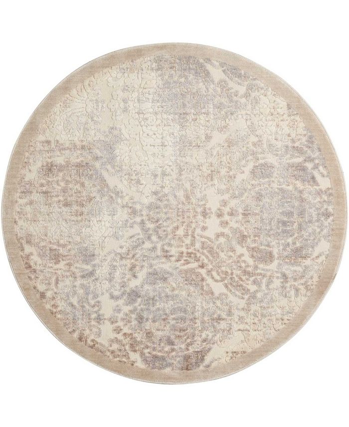 Long Street Looms Chimeras CHI09 Gray 7'9" Round Area Rug