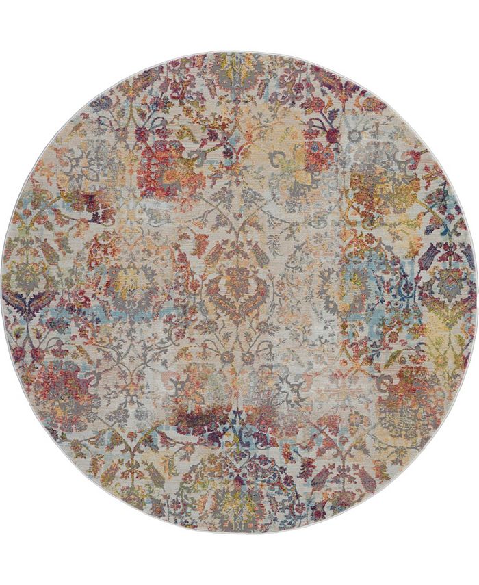 Nourison Home Ankara Global ANR06 Ivory 4' Round Rug