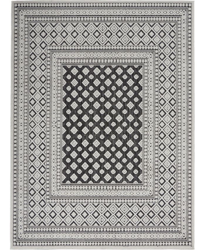 Nourison Home Key Largo KLG02 Onyx 4' x 6' Outdoor Area Rug