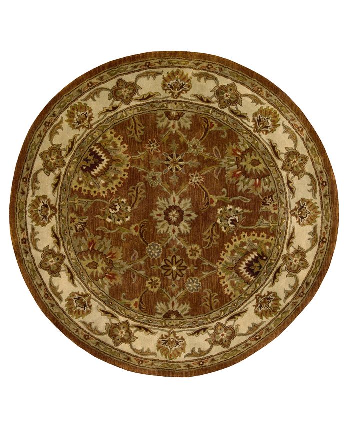 Nourison Home Rajah JA13 Nain Rust 6' Round Rug