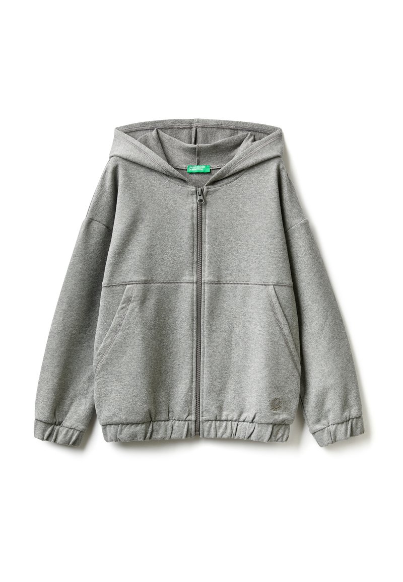United Colors of Benetton WARM WITH ZIP AND EMBROIDERED LOGO - Sweatjacke