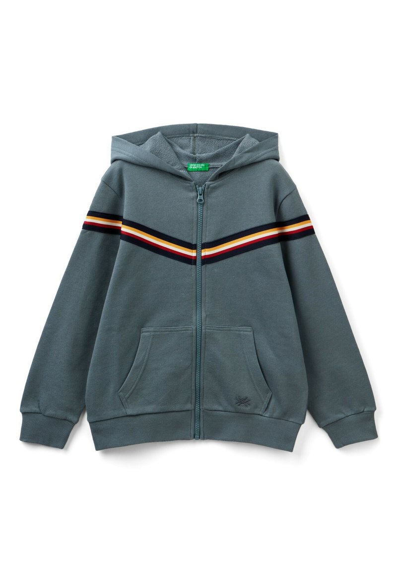 United Colors of Benetton WITH STRIPED DETAILS - Sweatjacke