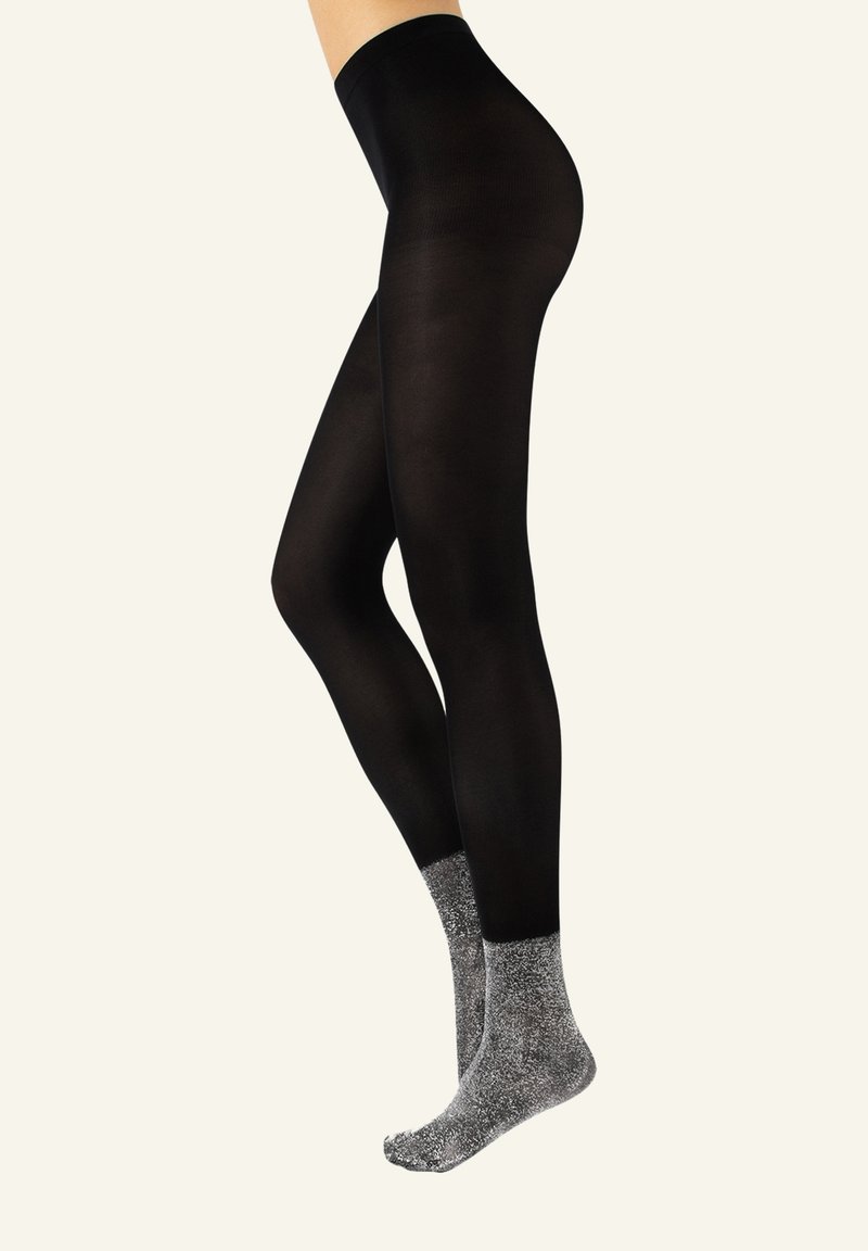 Calzitaly OPAQUE TIGHTS WITH LUREX SOCKS - 60 DEN - Strumpfhose