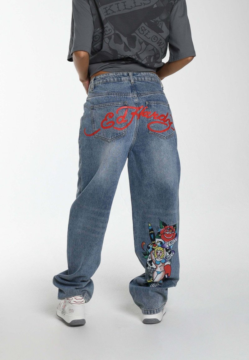 Ed Hardy ONLY LIVE ONCE - Jeans Relaxed Fit