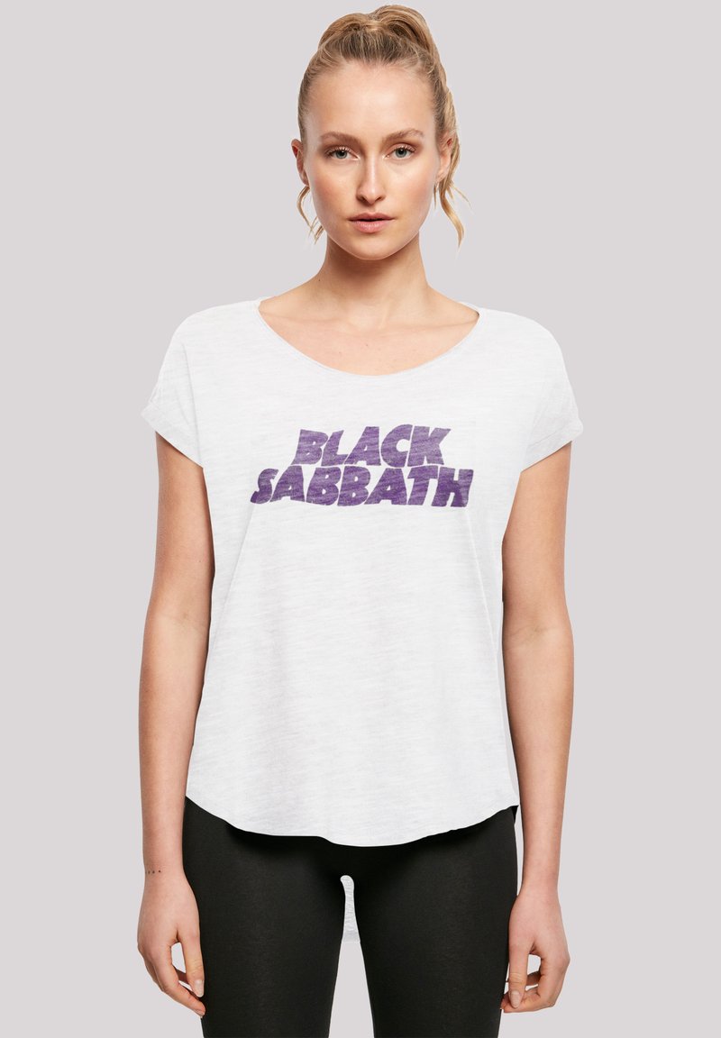 F4NT4STIC BLACK SABBATH HEAVY METAL BAND WAVY  DISTRESSED  - T-Shirt print