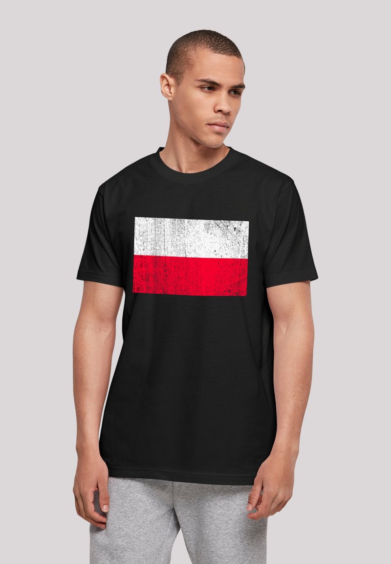 F4NT4STIC POLEN FLAGGE POLAND DISTRESSED - T-Shirt print