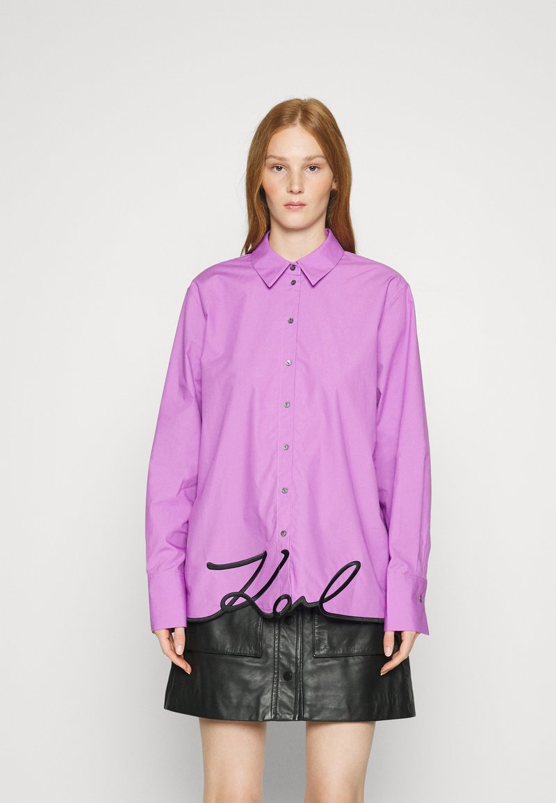 KARL LAGERFELD HEM SIGNATURE - Hemdbluse