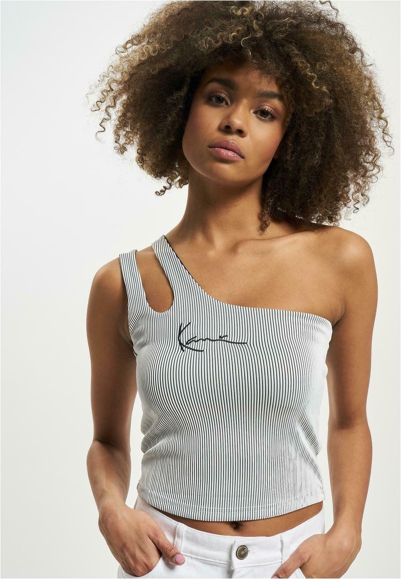 Karl Kani KW232-015-1 KK SMALL SIGNATURE ONE SHOULDER - Top