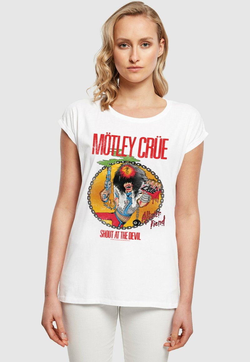 Merchcode MOTLEY CRUE - ALLISTER FIEND SATD EXTENDED SHOULDER TEE - T-Shirt print