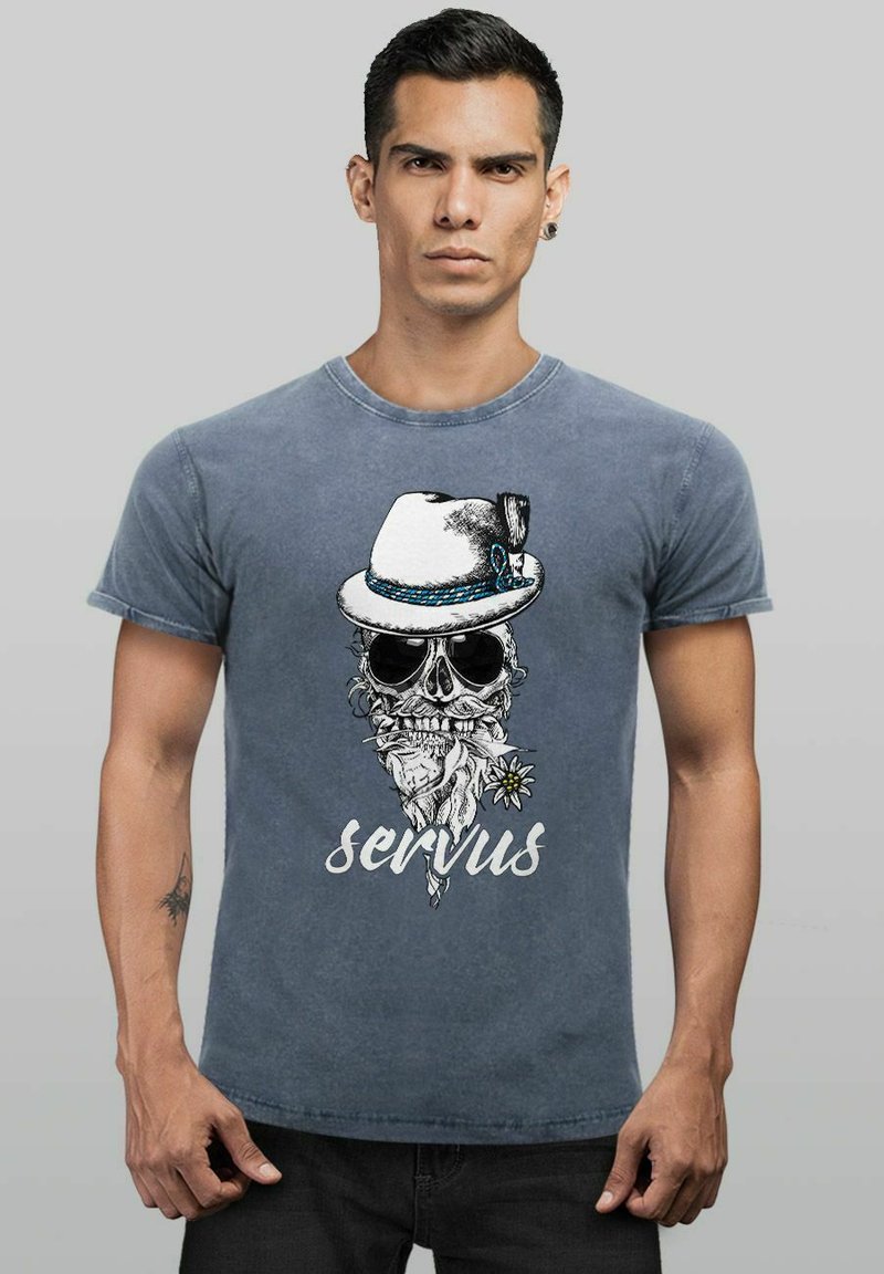 Neverless COOLES  LUSTIGES ANGESAGTES VINTAGE SERVUS  - T-Shirt print