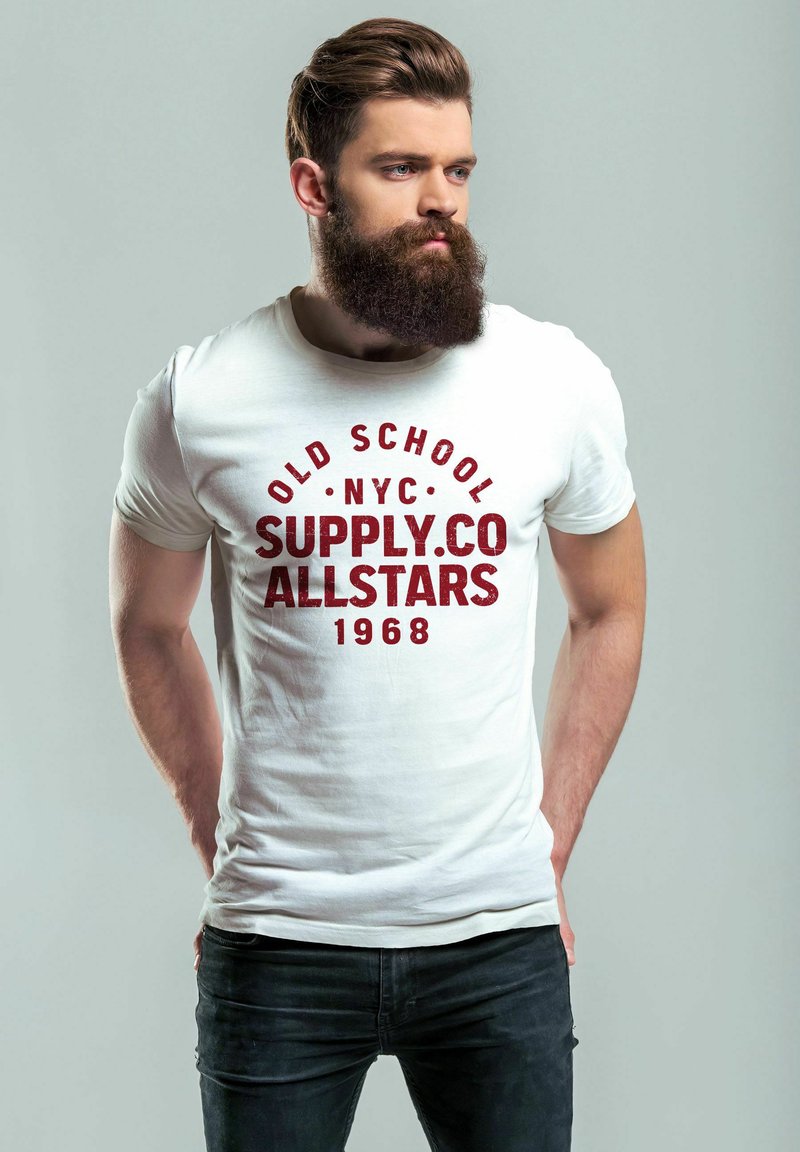 Neverless BEDRUCKT SCHRIFTZUG OLDSCHOOL NYC NEW YORK CITY  - T-Shirt print