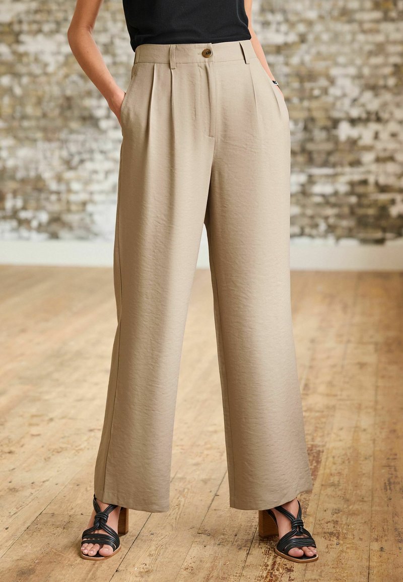 Next TAILORED ELASTIC BACK WIDE LEG TROUSERS - Stoffhose