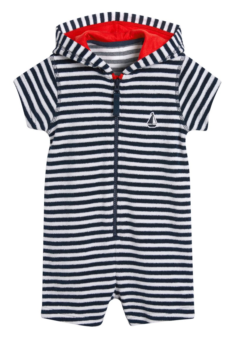 Next NAVY STRIPE TOWELLING ALL-IN-ONE (3MTHS-7YRS) - Jumpsuit