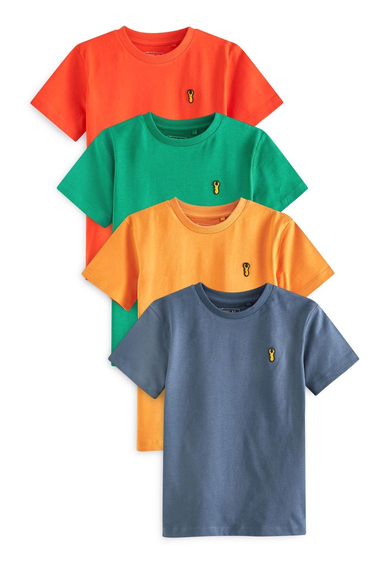 Next 4 PACK STAG EMBROIDERED SHORT SLEEVE - T-Shirt basic