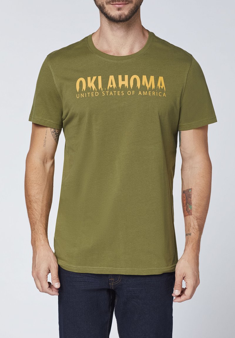 Oklahoma Jeans NATURE LABEL LOOK - T-Shirt print