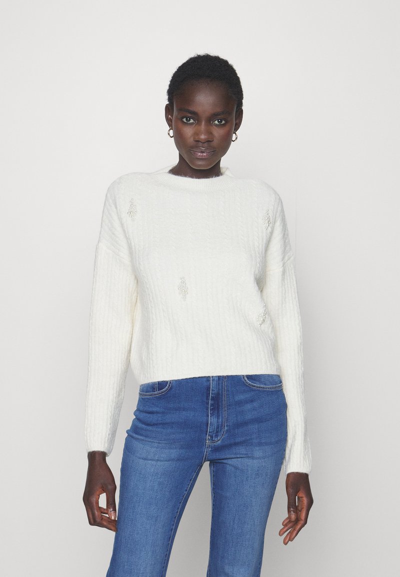 ONLY Tall ONLMARILLA PEARL O NECK - Strickpullover