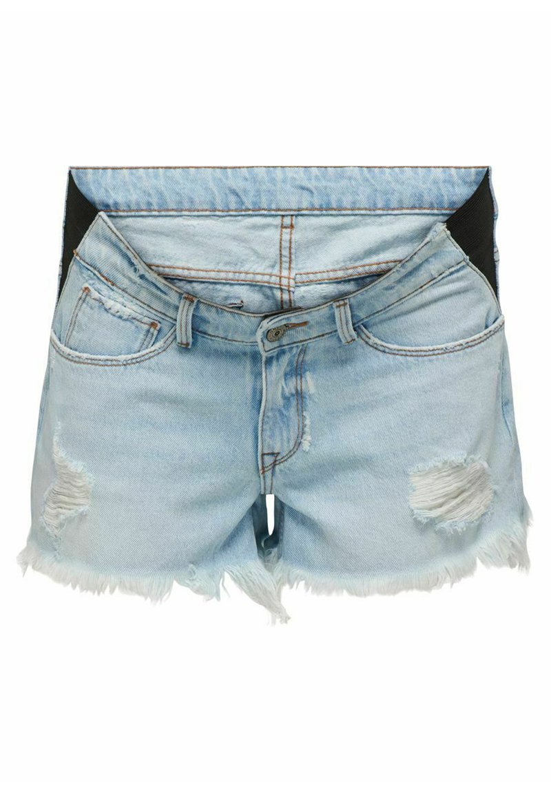 ONLY MATERNITY HIGH WAIST - Jeans Shorts