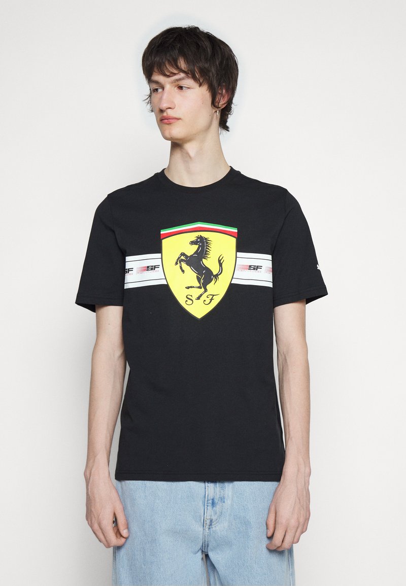 Puma FERRARI RACE HERITAGE BIG SHIELD TEE - T-Shirt print